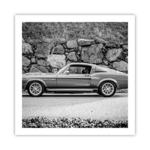 Poster - De legende van de jaren 60 - 60x60 cm