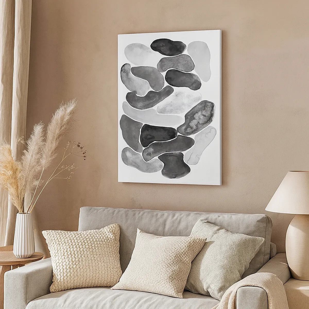 Schilderen op canvas - Rotsachtige abstractie - 50x70 cm