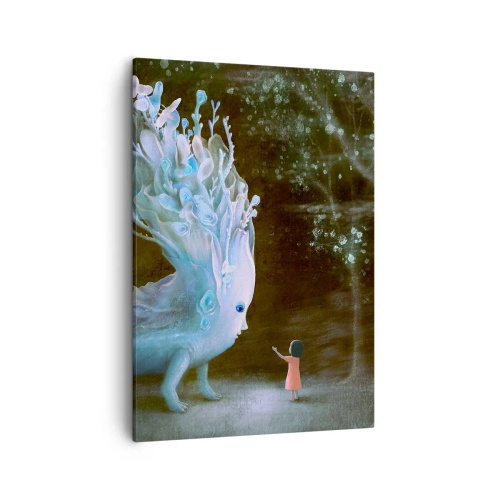 Schilderen op canvas - Fantastische ontmoeting - 50x70 cm