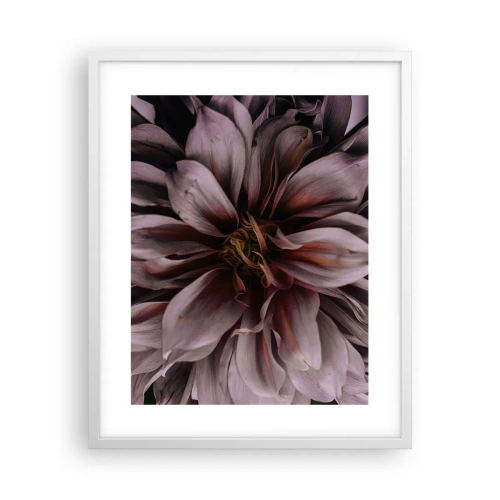 Poster in een witte lijst - Een bloemenhart - 40x50 cm