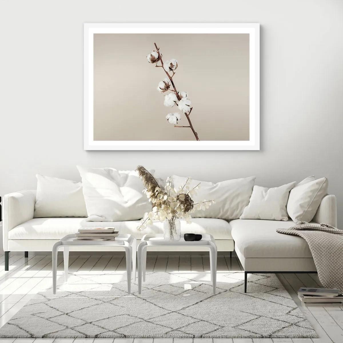 Poster in een witte lijst - Aan de bron van zachtheid - 40x30 cm