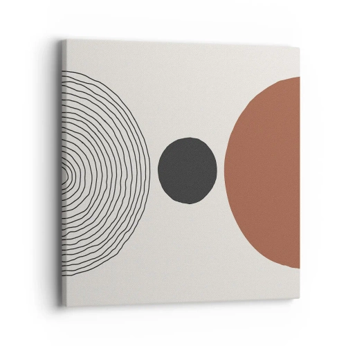 Schilderen op canvas - Het middelpunt van de aandacht - 40x40 cm