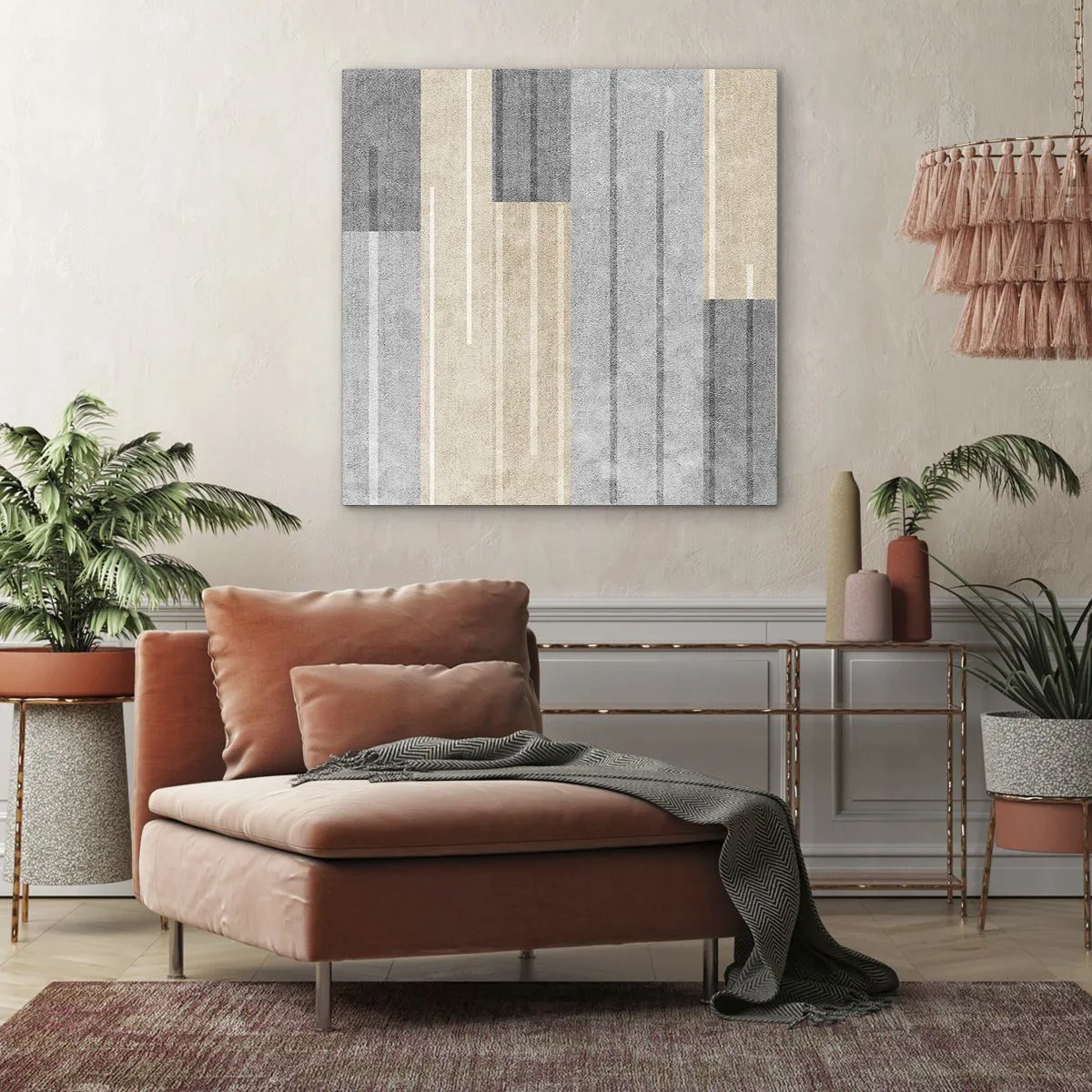 Schilderen op canvas - Compositie: houd verticaal - 40x40 cm