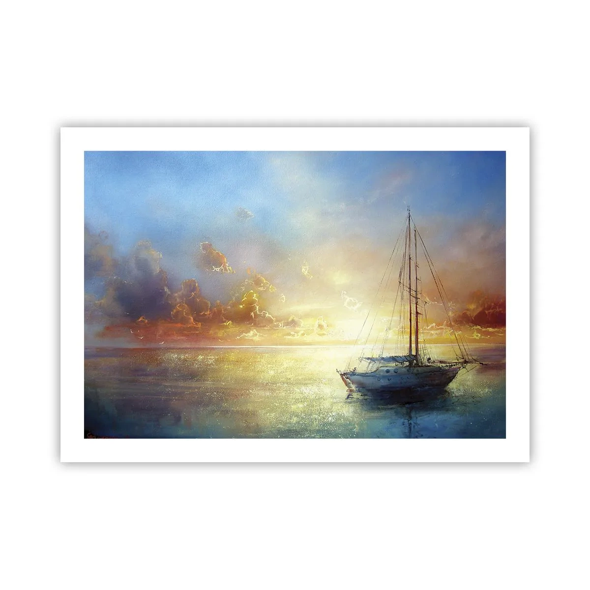 Poster - In een gouden baai - 70x50 cm