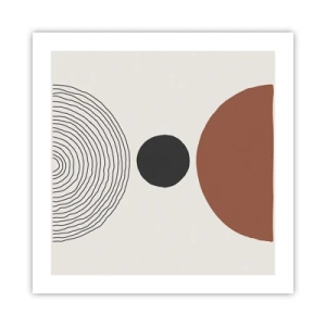 Poster - Het middelpunt van de aandacht - 50x50 cm