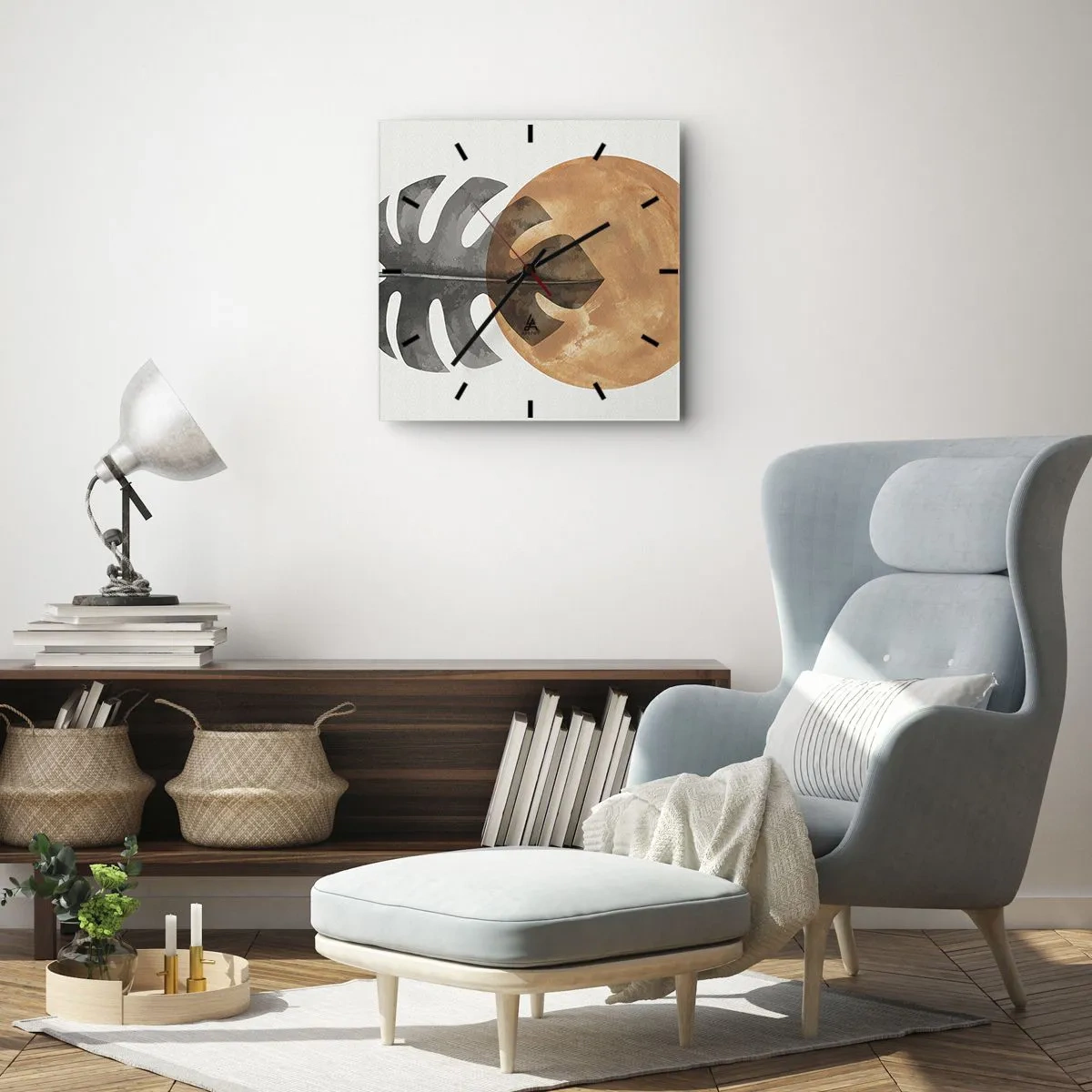 Wandklok - Klok - Altijd de zon - 40x40 cm