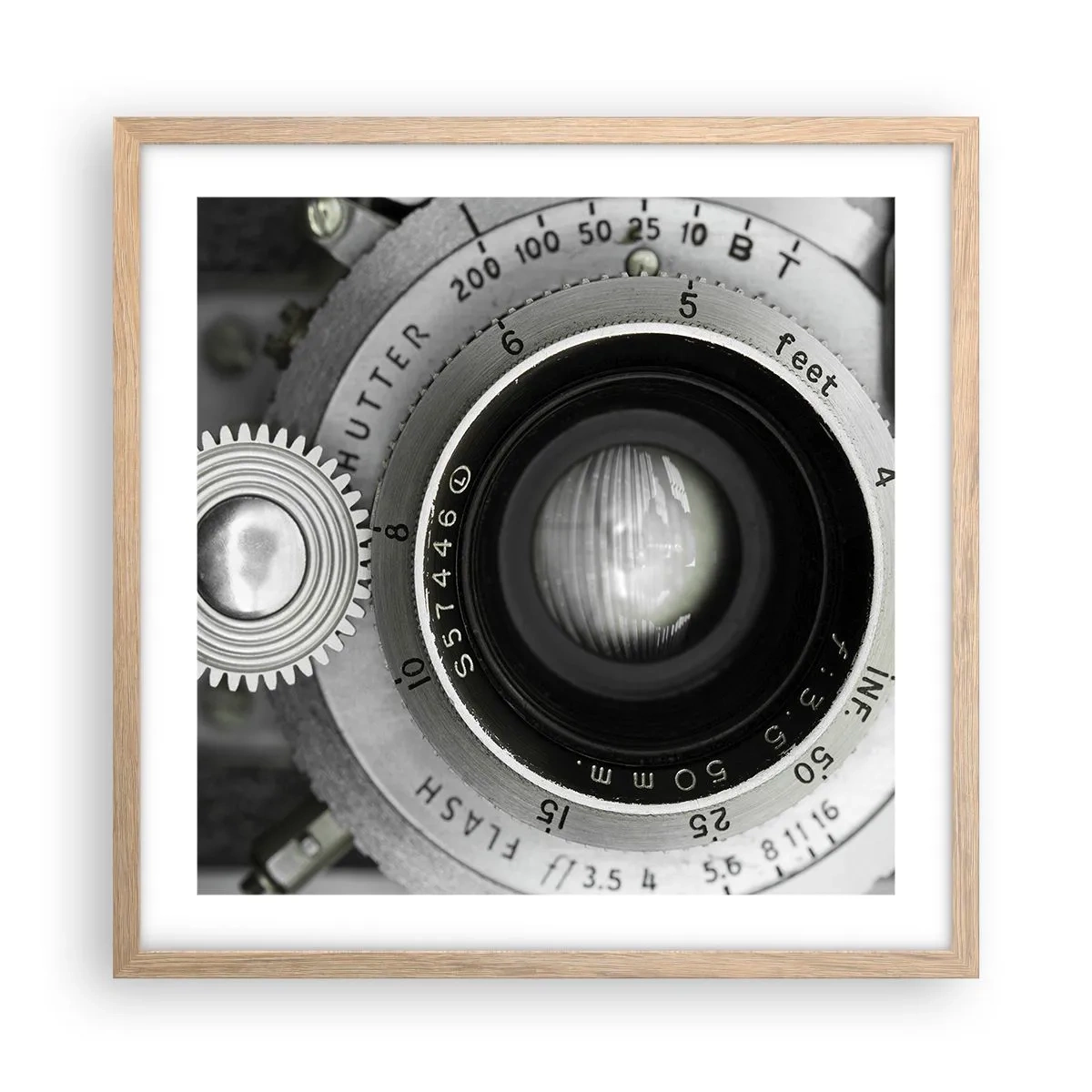 Een poster in een licht eiken lijst - Een verhaal over Hollywood - 50x50 cm