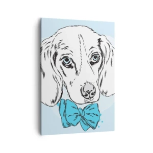 Schilderen op canvas - Hond elegantie - 50x70 cm