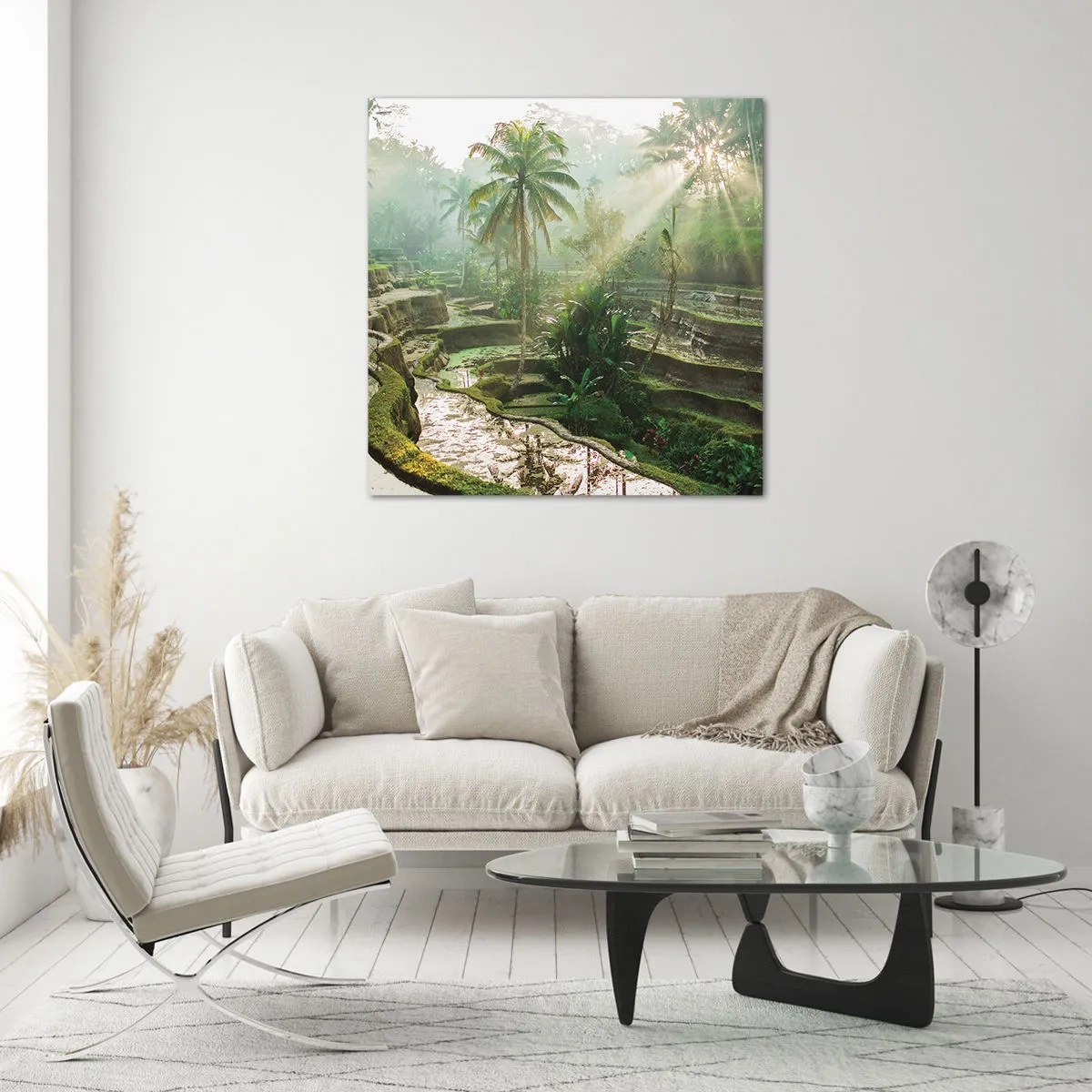 Schilderen op glas - Opgroeien in de zon - 30x30 cm