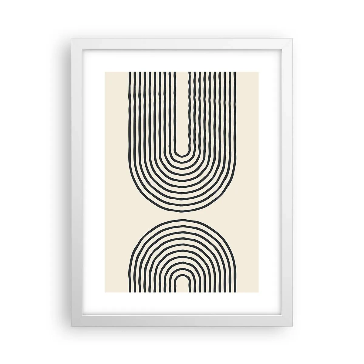 Poster in een witte lijst - In een ogenblik ... - 30x40 cm