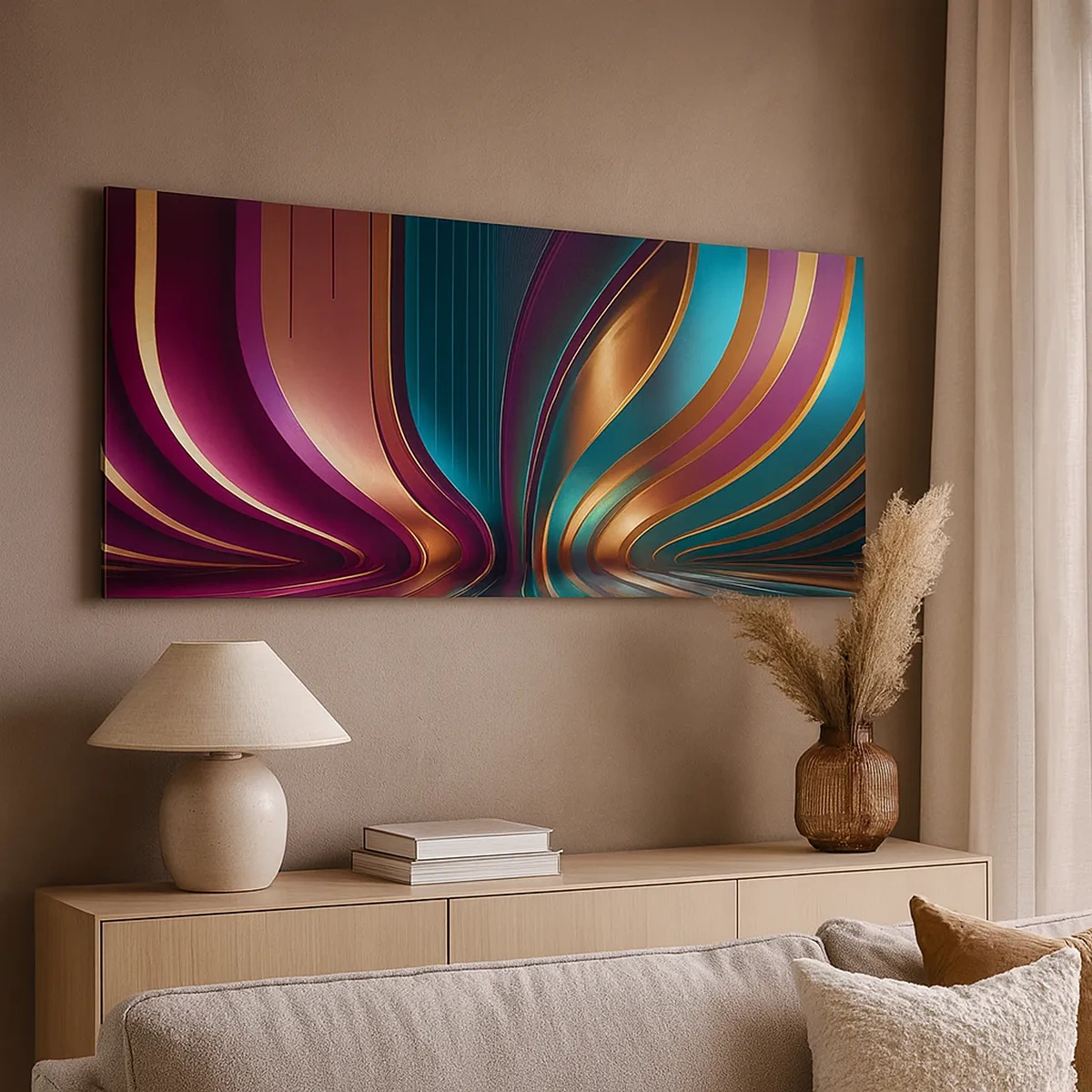 Schilderen op canvas - Architectuur van licht - 30x30 cm