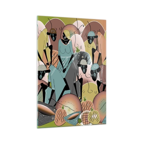 Schilderen op glas - Er komt een geweldige vakantie aan - 70x100 cm