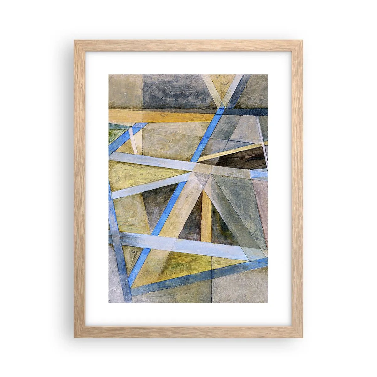 Een poster in een licht eiken lijst - Recht of diagonaal? - 30x40 cm