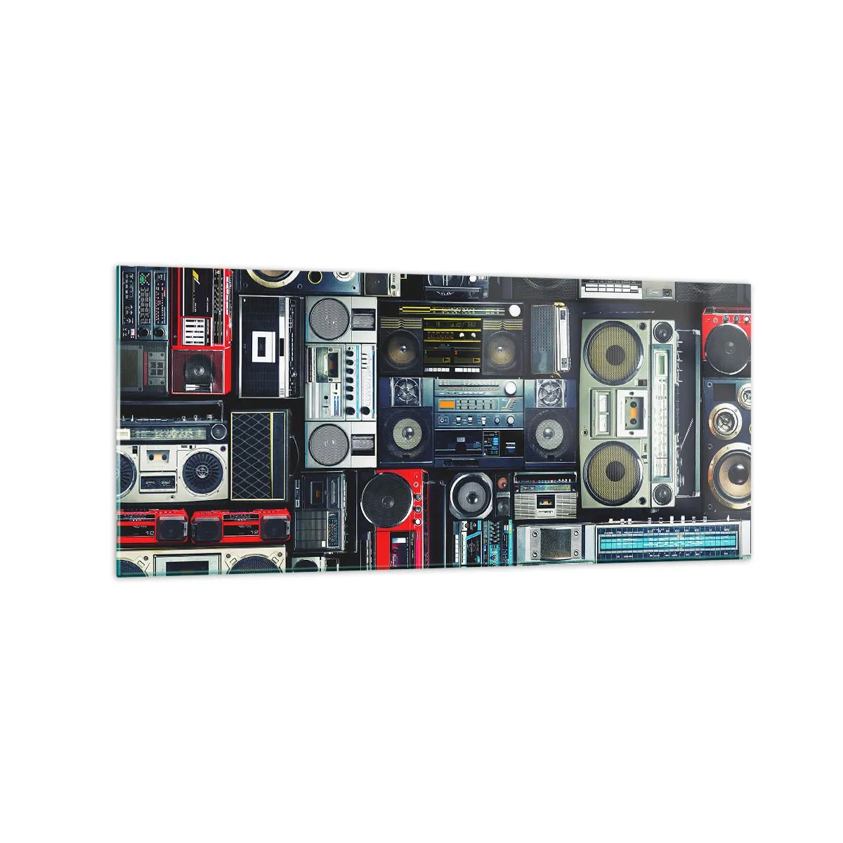 Schilderen op glas - Verlangen naar de jaren 80 - 120x50 cm