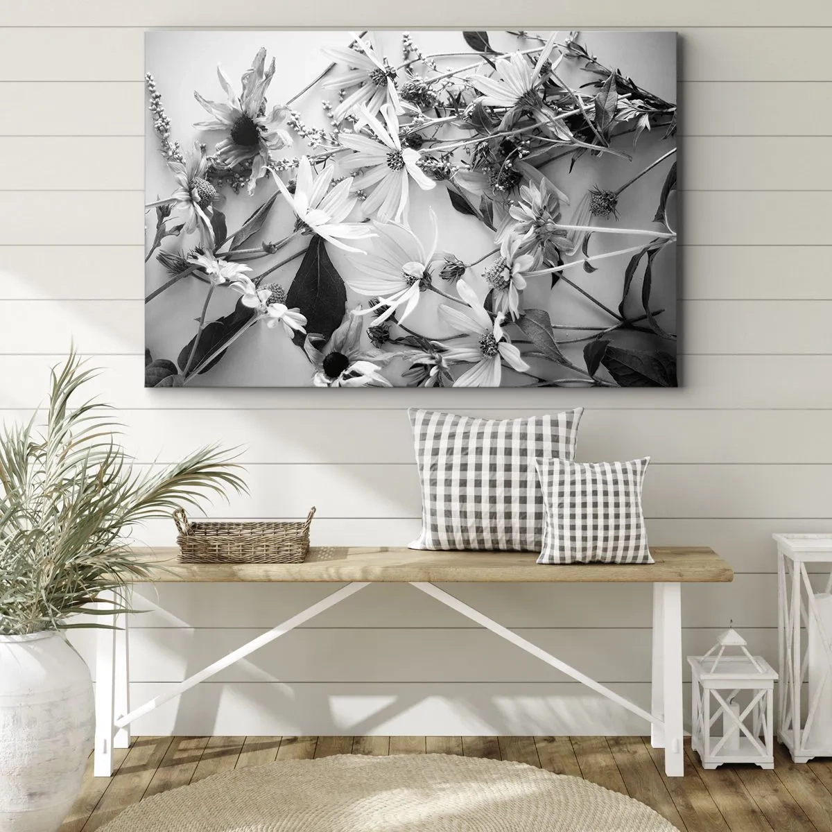Schilderen op canvas - Niet-boeket bloemen - 100x70 cm