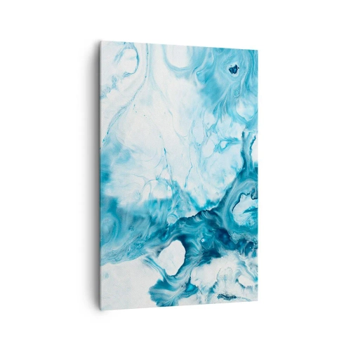 Schilderen op canvas - Blauw Concert - 80x120 cm