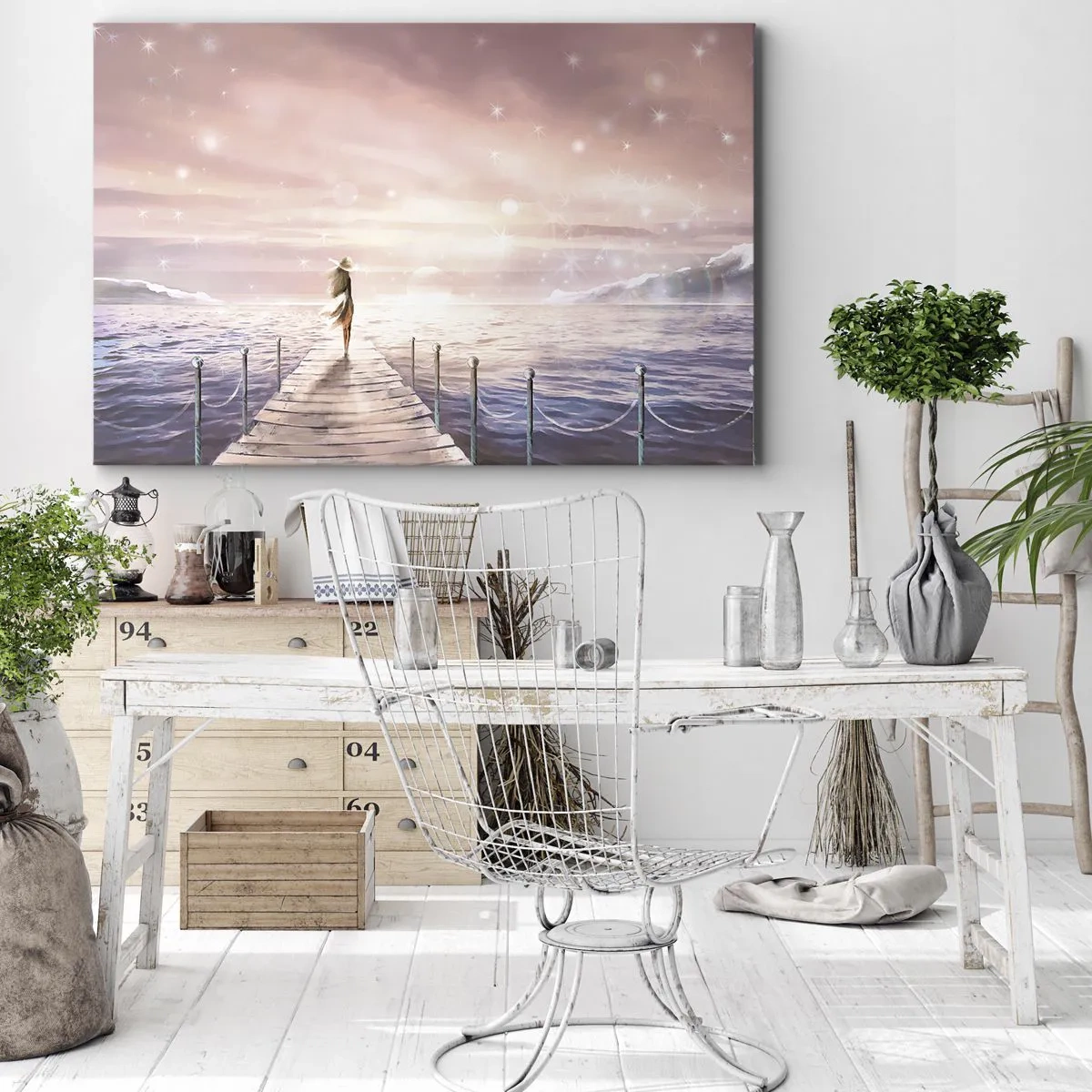 Schilderen op canvas - In het licht van een droom - 120x80 cm