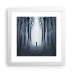 Poster in een witte lijst - En alles is eenvoudig en duidelijk - 30x30 cm