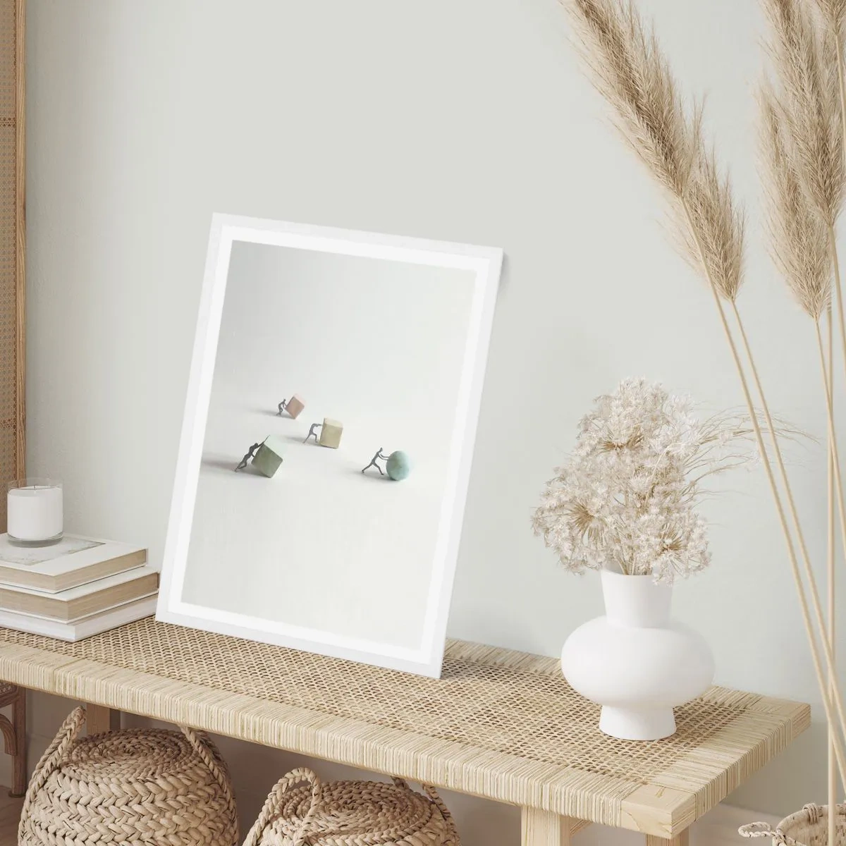 Poster in een witte lijst - Puur leven - 40x50 cm