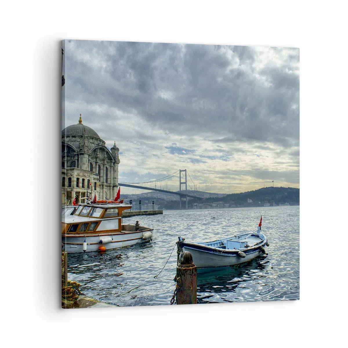 Schilderen op canvas - Op de grens van de werelden - 60x60 cm