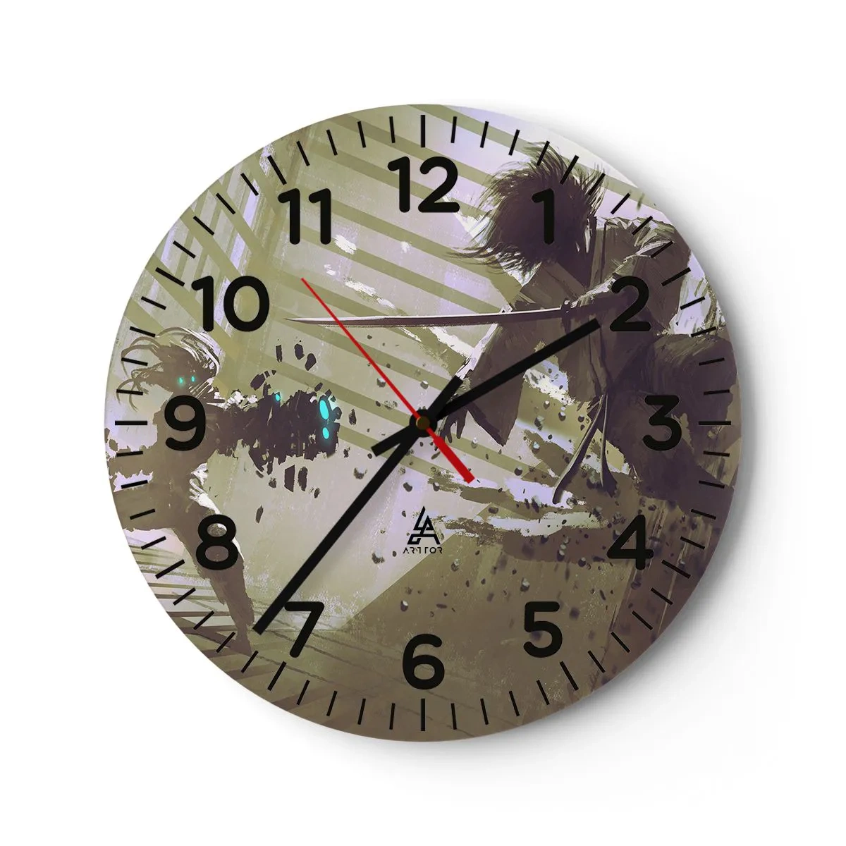 Wandklok - Klok - En je kunt een samoerai zijn - 30x30 cm