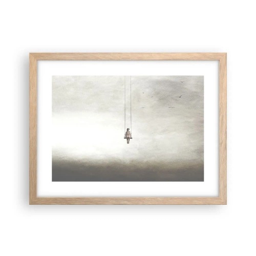 Een poster in een licht eiken lijst - Een kind in ons - 40x30 cm