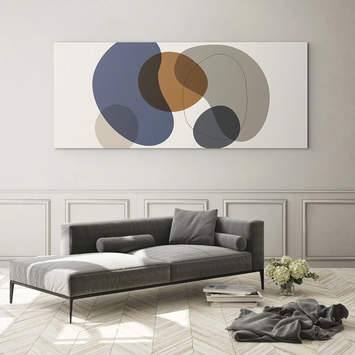 Schilderen op glas - Kleur druppels - 120x50 cm