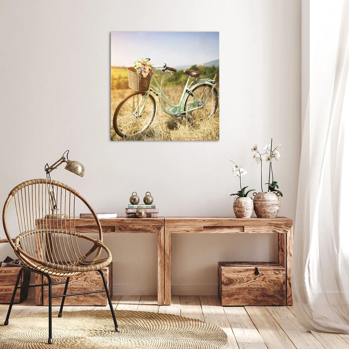 Schilderen op canvas - Ik blijf hier nog even - 60x60 cm