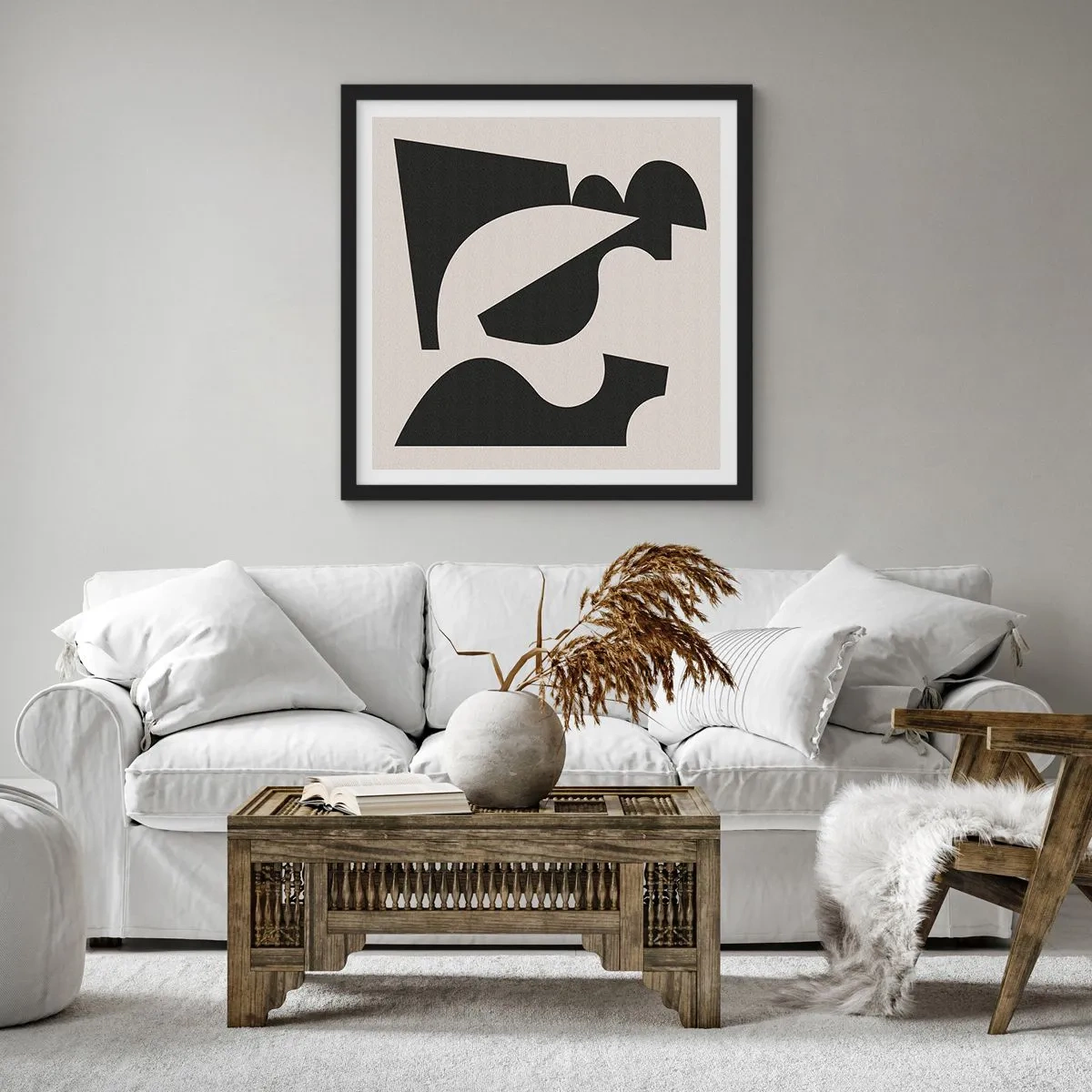 Poster in een zwarte lijst - Voor zelfassemblage - 40x40 cm
