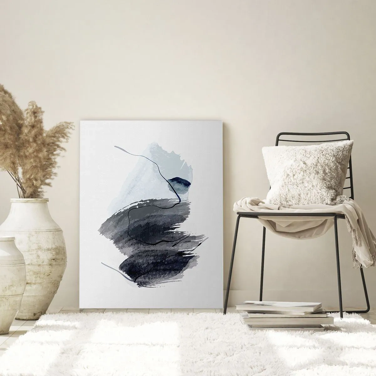 Schilderen op glas - Intensiteit en beweging - 80x120 cm