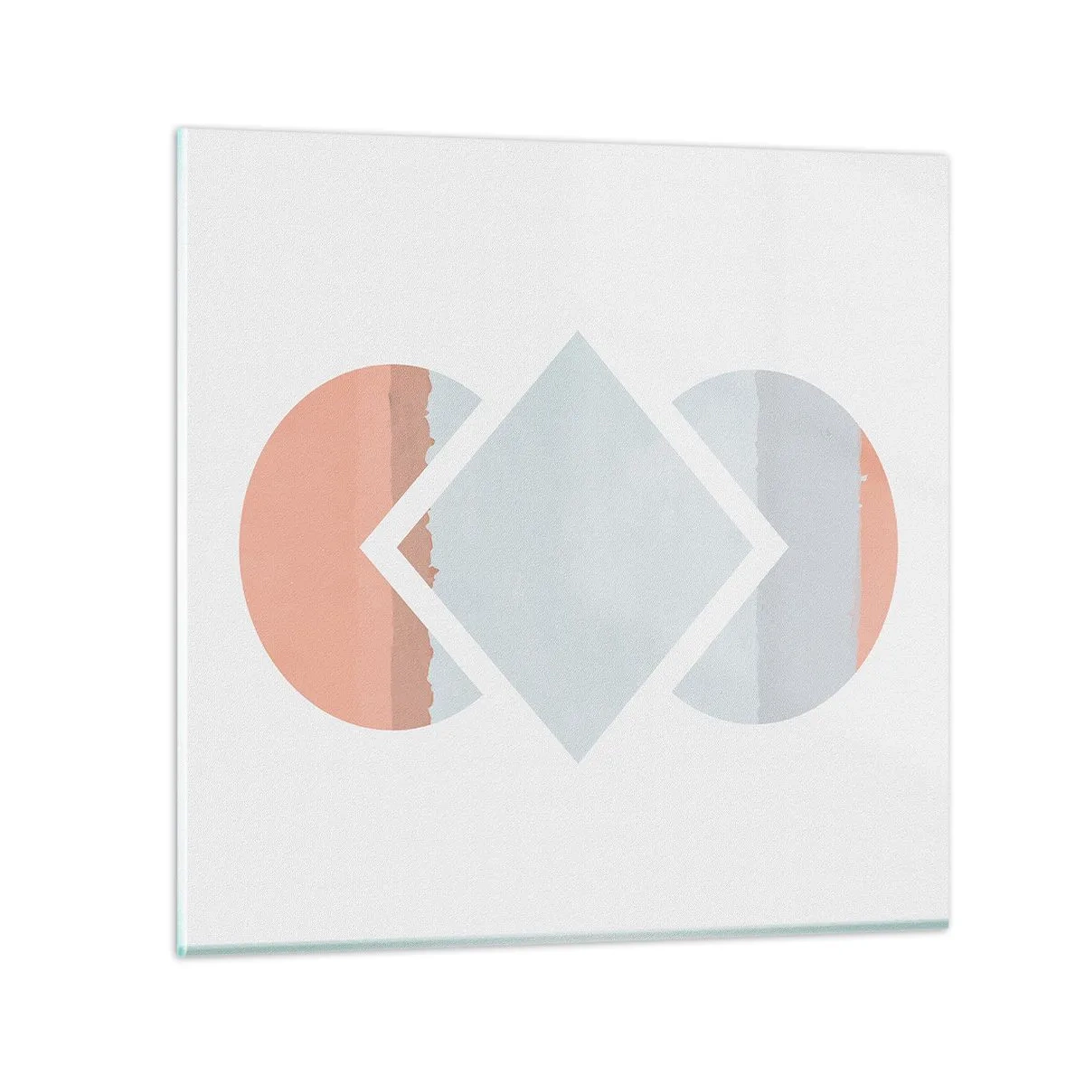 Schilderen op glas - De situatie is duidelijk - 60x60 cm