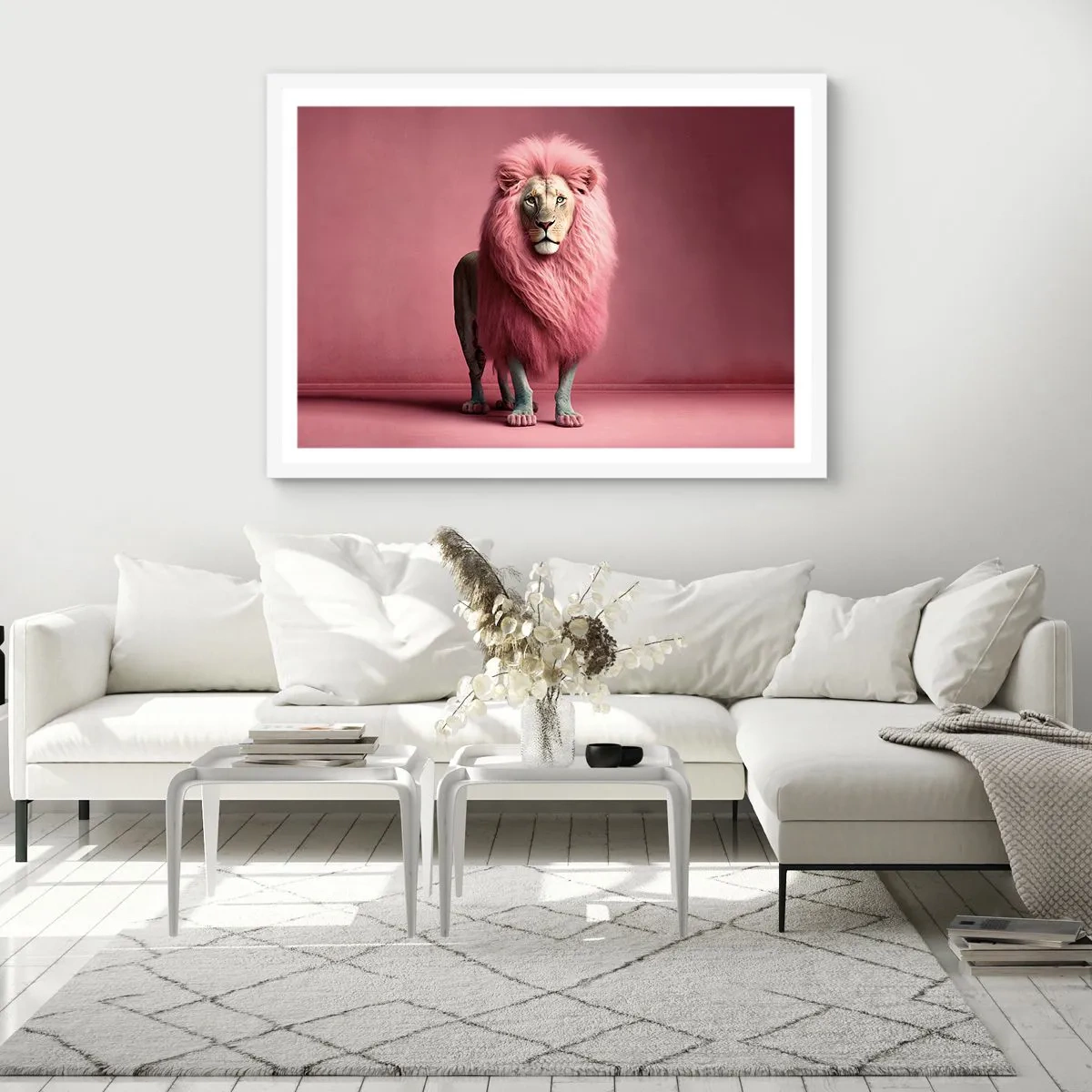 Poster in een witte lijst - En je bent niet meer bang - 50x40 cm
