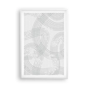 Poster in een witte lijst - Er is geen rechte weg - 61x91 cm