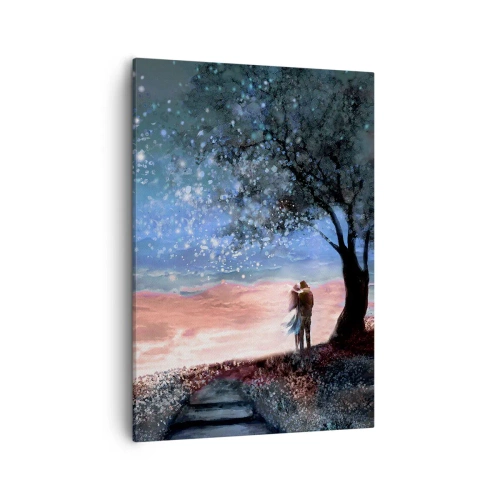 Schilderen op canvas - Een sterrenspektakel - 50x70 cm