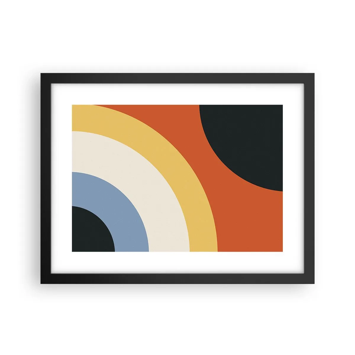 Poster in een zwarte lijst - Naar mezelf toe - 40x30 cm