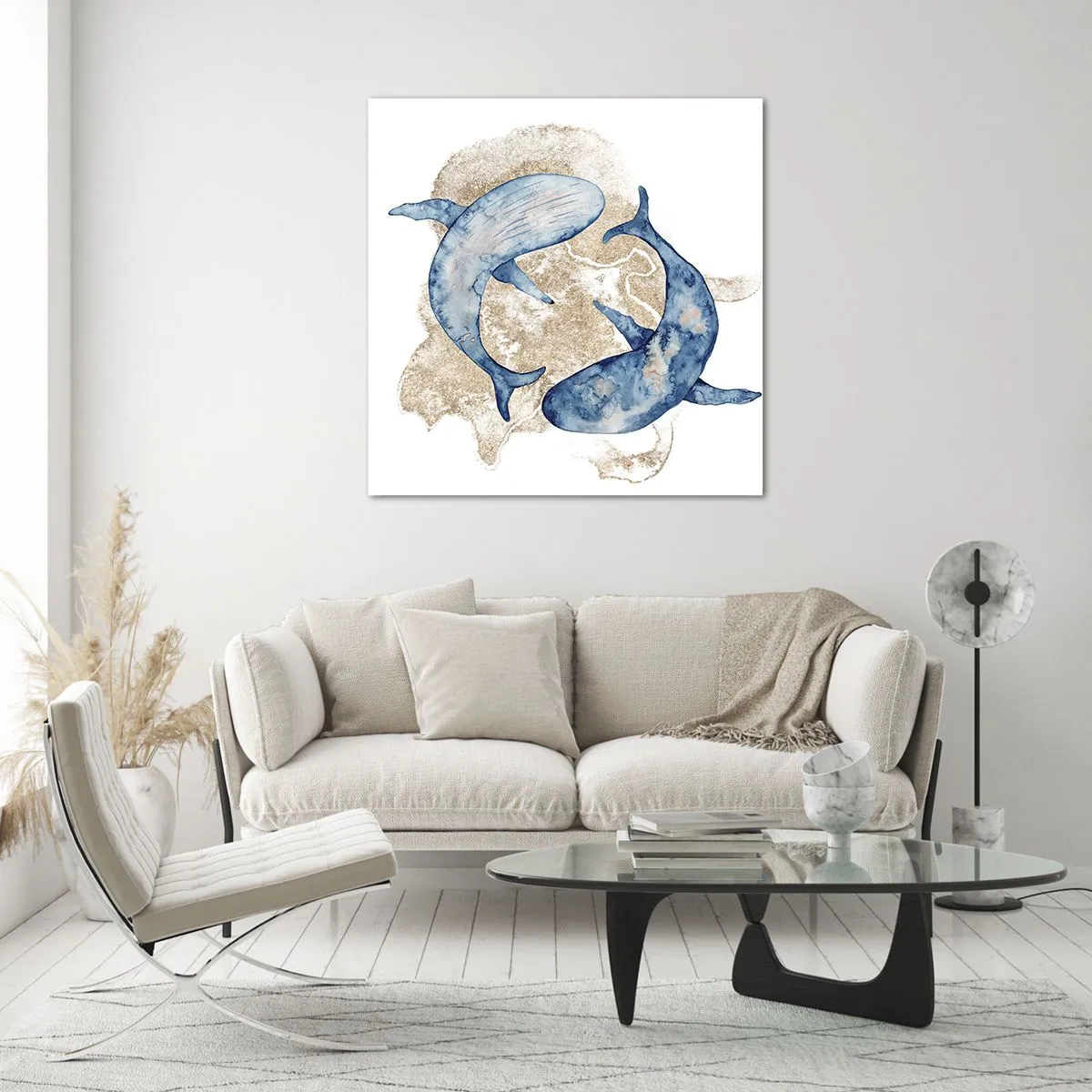 Schilderen op glas - Vriendschap of liefde? - 40x40 cm