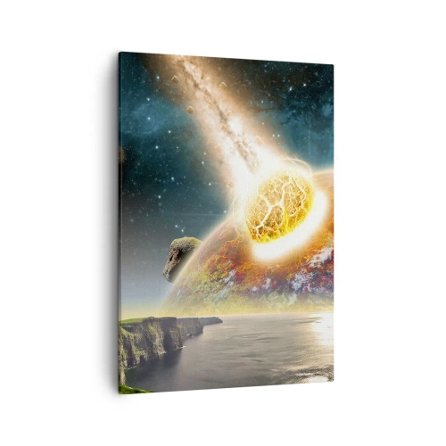 Schilderen op canvas - Kosmisch drama - 50x70 cm