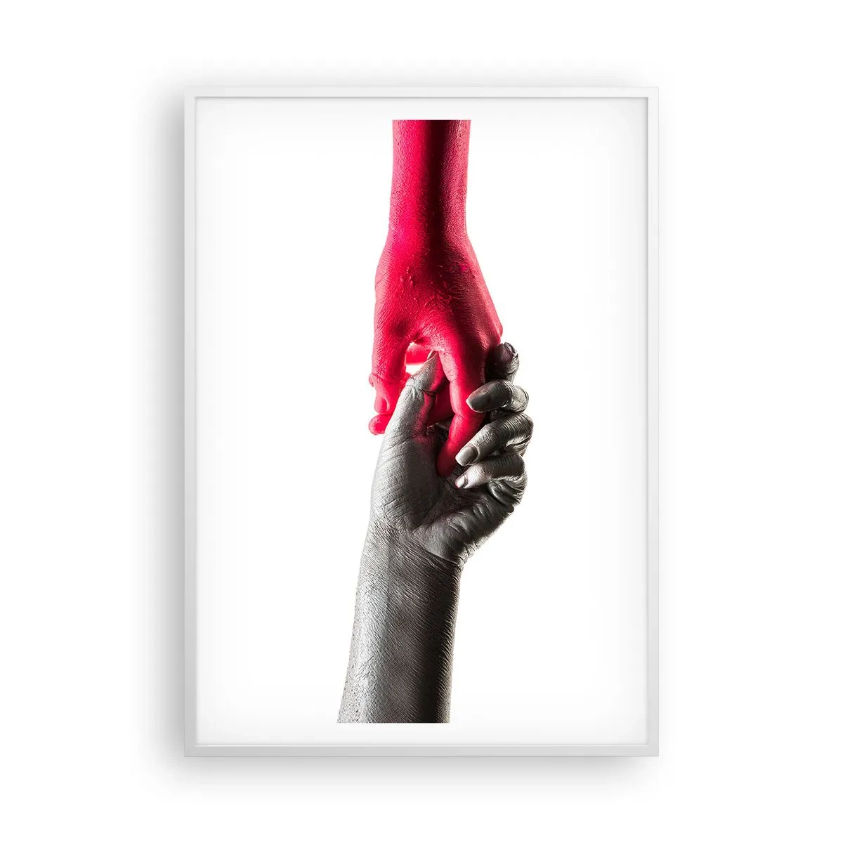 Poster in een witte lijst - Samen, hoewel anders - 70x100 cm