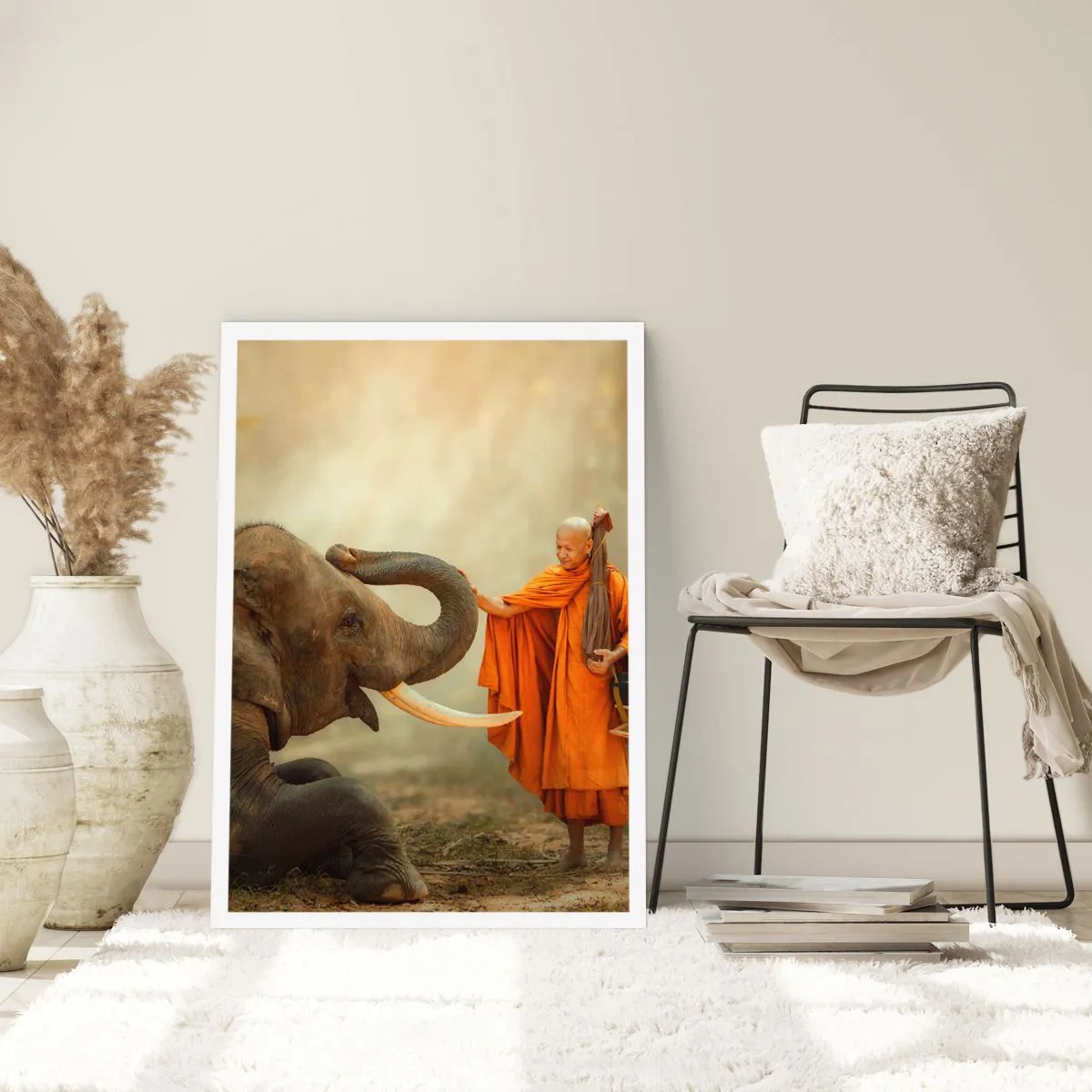 Poster - Ontmoeting tijdens een reis - 70x100 cm