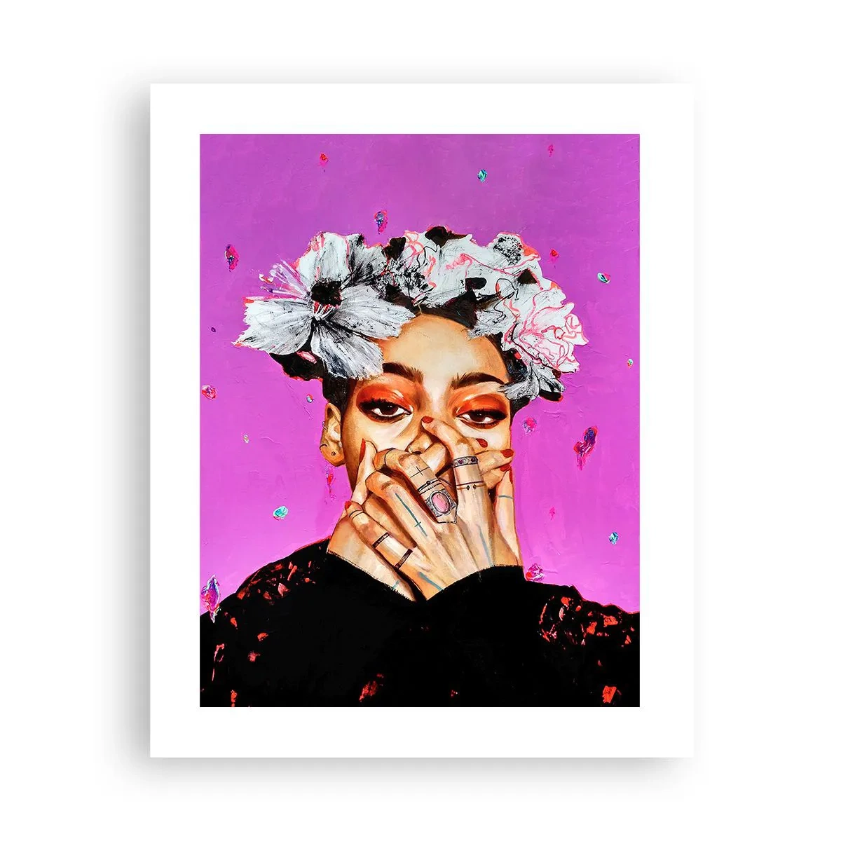 Poster - Een beetje gek - 40x50 cm