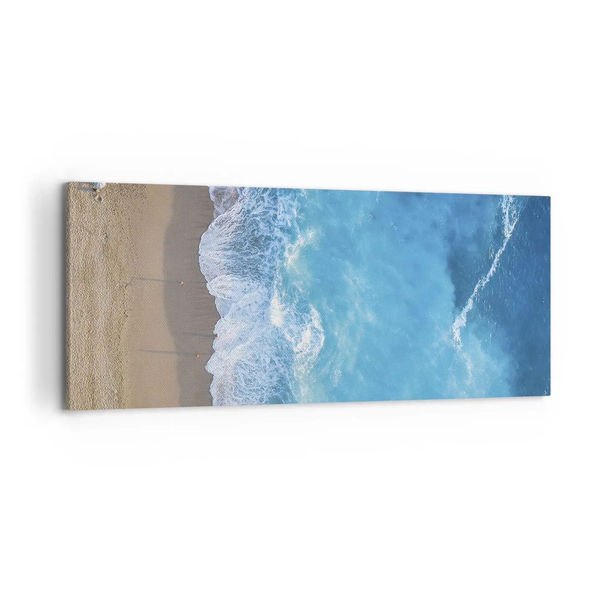 Schilderen op canvas - De kracht van blauw - 120x50 cm