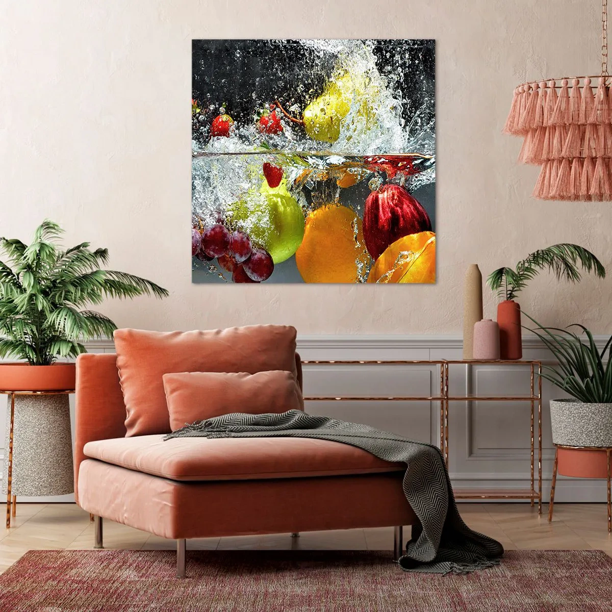 Schilderen op canvas - Fruit verfrissing - 70x70 cm