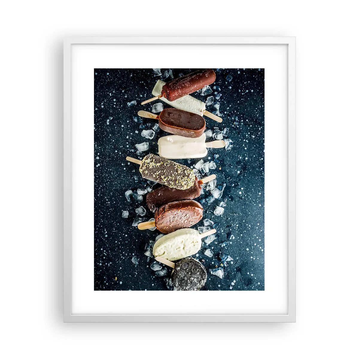 Poster in een witte lijst - De smaak van hete zomer - 40x50 cm