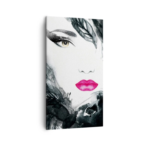 Schilderen op canvas - Aandacht! Femme fatale - 45x80 cm