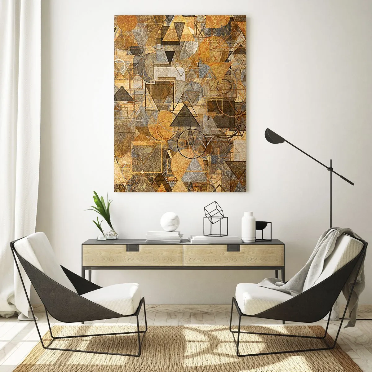Schilderen op glas - De wereld in vorm - 50x70 cm