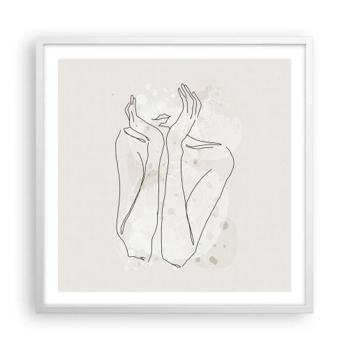 Poster in een witte lijst - Een dromerig moment - 60x60 cm