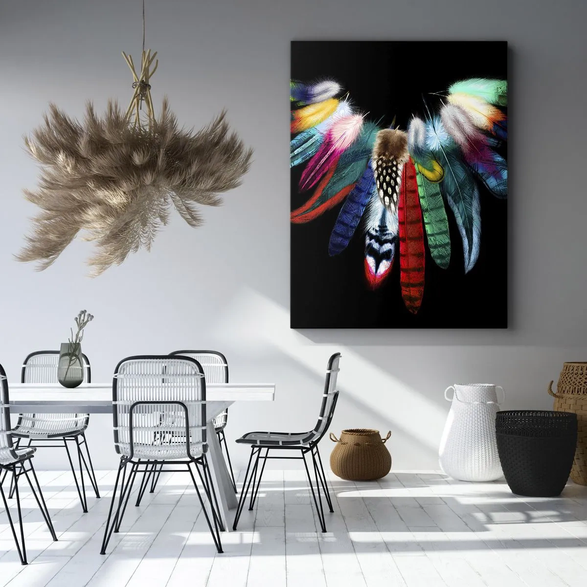 Schilderen op canvas - Indiase ketting - 50x70 cm