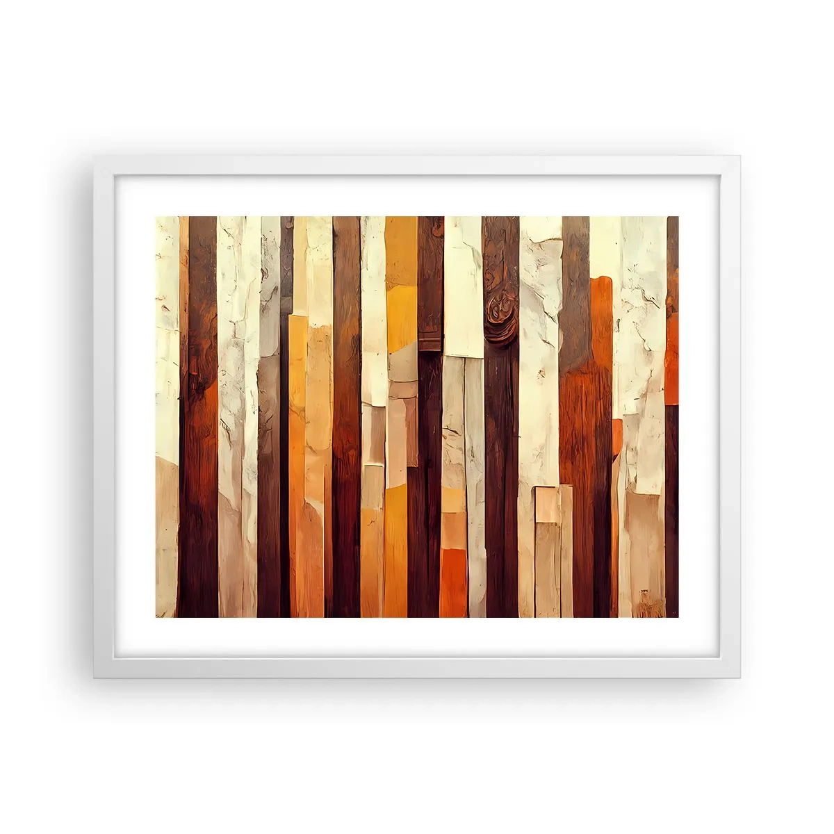 Poster in een witte lijst - Anthem van de bosbomen - 50x40 cm