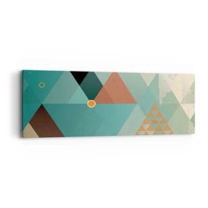 Schilderen op canvas - Eenheid van veelheid, veelheid van eenheid - 90x30 cm