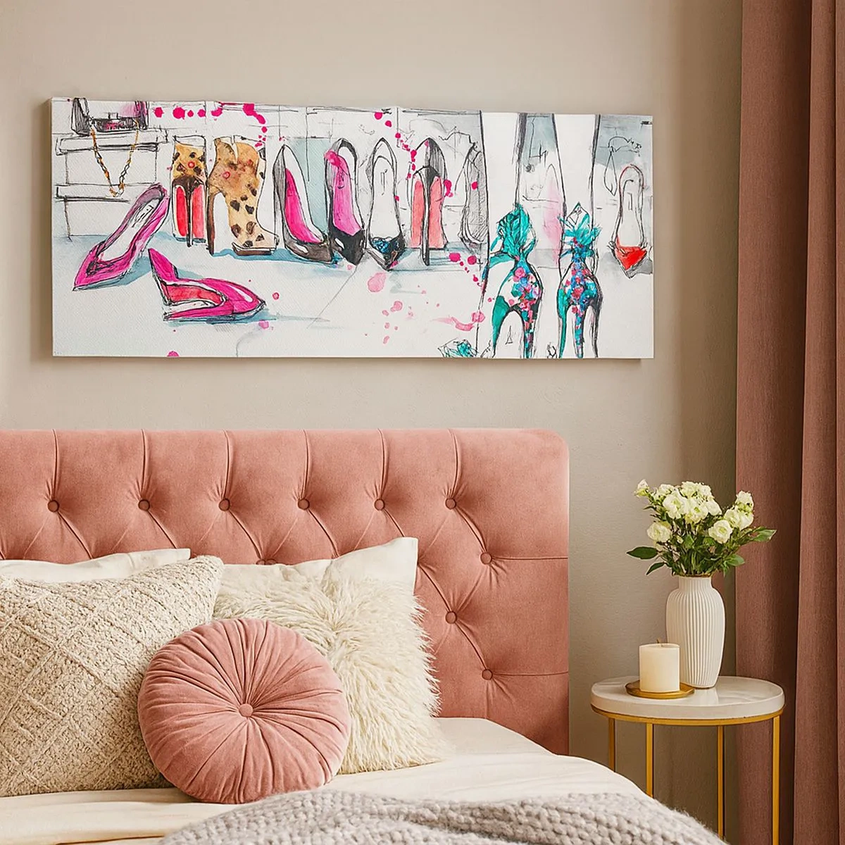 Schilderen op canvas - Sesam, doe open - 100x40 cm